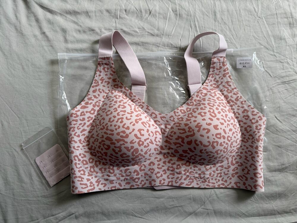 NIP Shapecurve Pink Leopard Print Bra Size XL